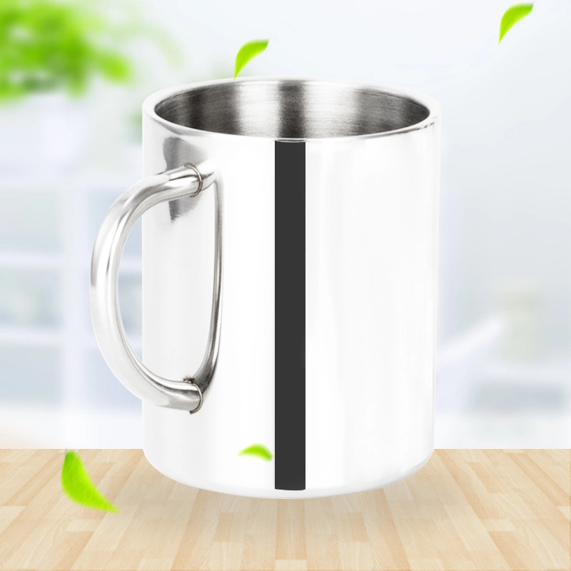 Stainless Steel Cup With Steel Handle(bright outside and sand inside)201# RGS-CK3971 1
