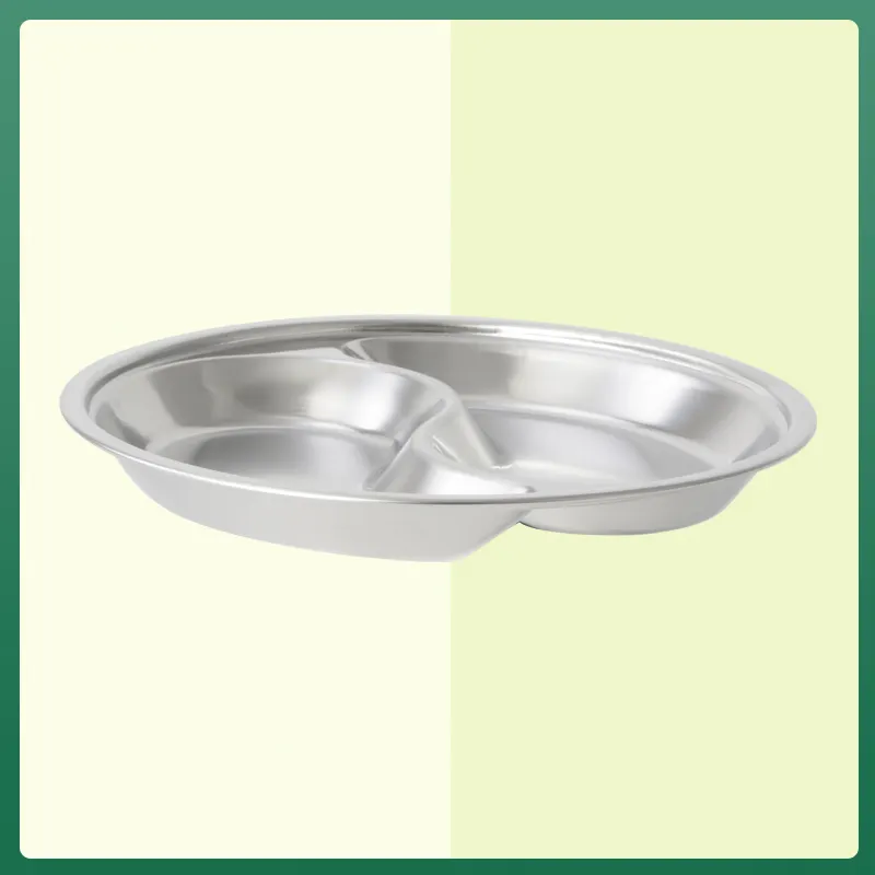 Evergreen Custom stainless steel dining plates for business for cooking 3
