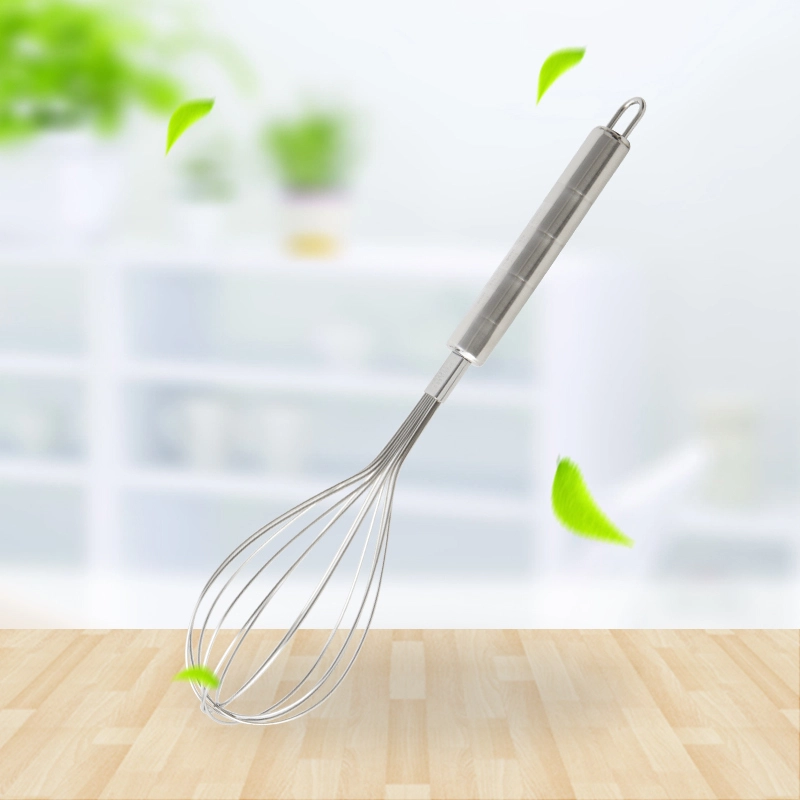 Stainless Steel Flat Egg Beater With Two Color 201# RGS-FE4946 1
