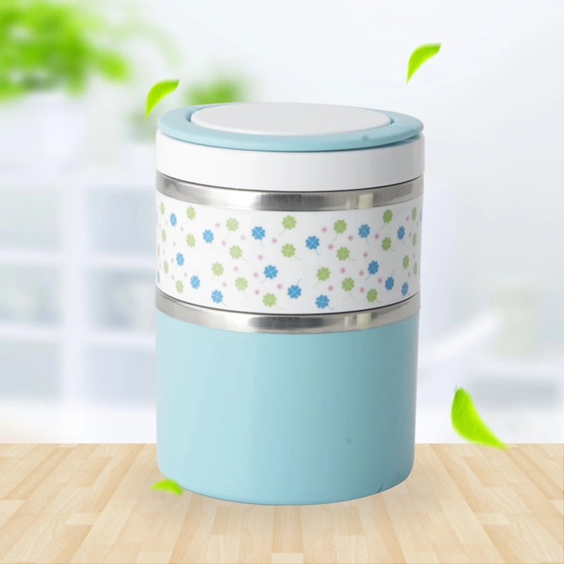 Stainless Steel 13CM Clover Lunch Box With Handle RGS-GH3726-B 1