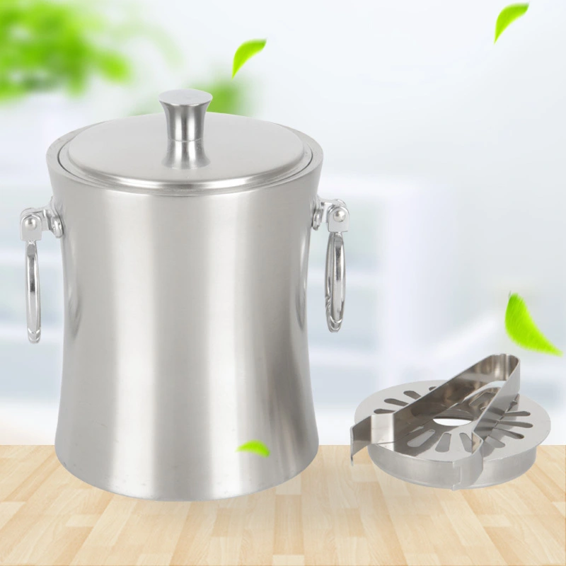 Stainless Steel Ice Bucket With Double-layer 201#RGS-I085 1