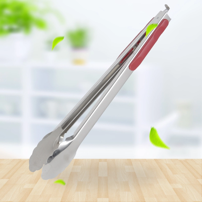 Stainless Steel Kitchen Clip With Red Handle 201# RGS-J4607 1