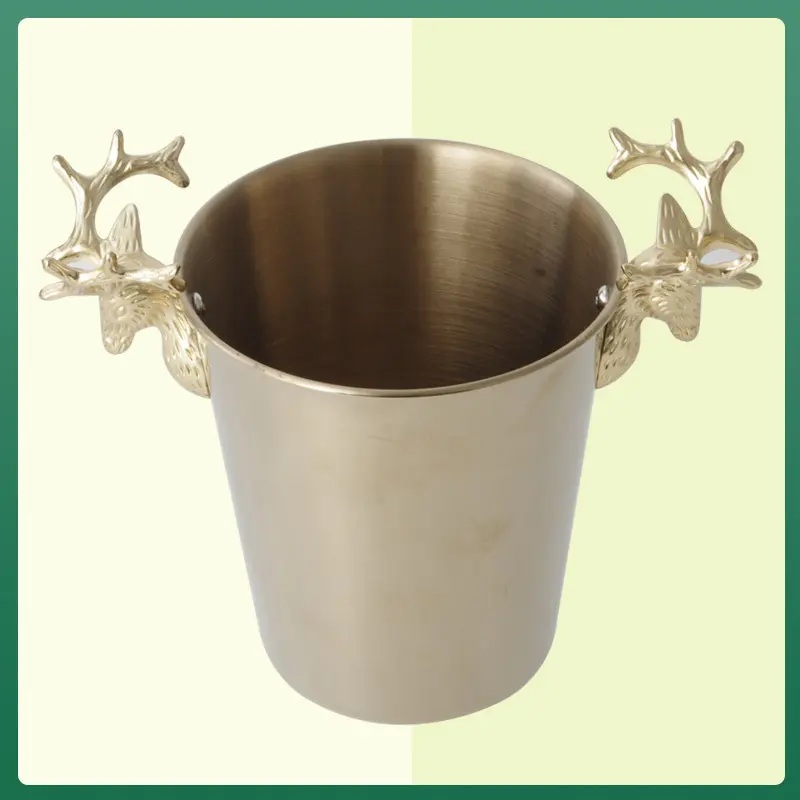 Evergreen engraved ice bucket stainless steel Supply for kitchen 4