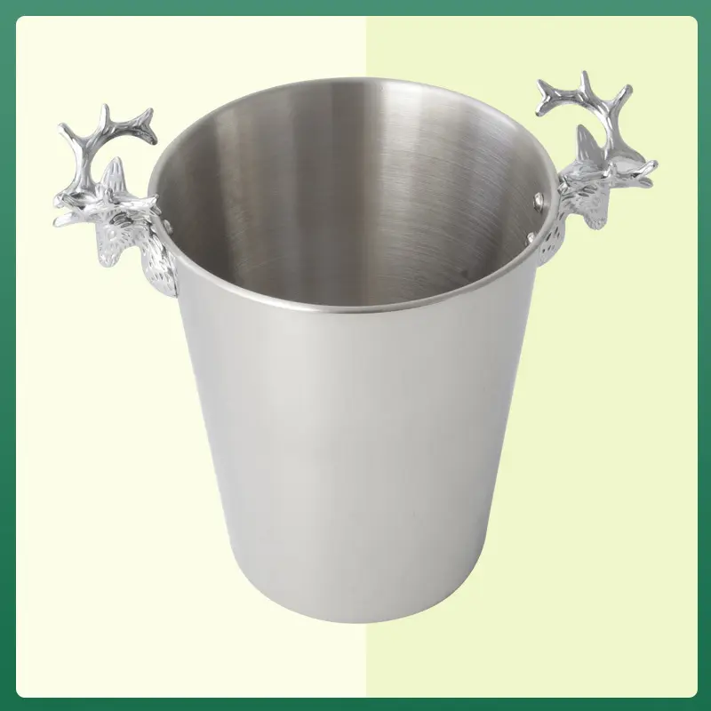 Evergreen engraved ice bucket stainless steel Supply for kitchen 6