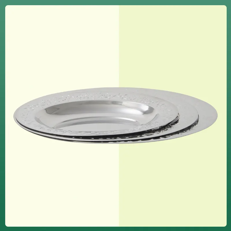 Latest stainless steel dinner plates for sale Supply for cooking 2