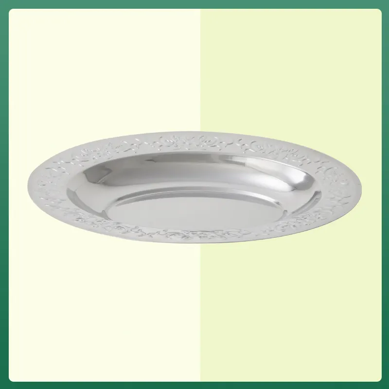 Latest stainless steel dinner plates for sale Supply for cooking 3