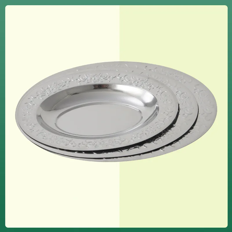 Latest stainless steel dinner plates for sale Supply for cooking 4