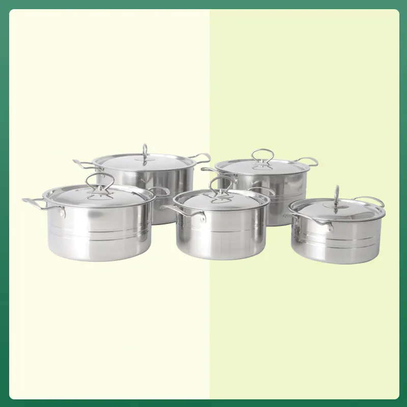 Evergreen stainless steel cooking sets sale factory for kitchen 4