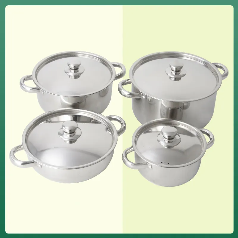 Evergreen stainless pots and pans set manufacturers for kitchen 2