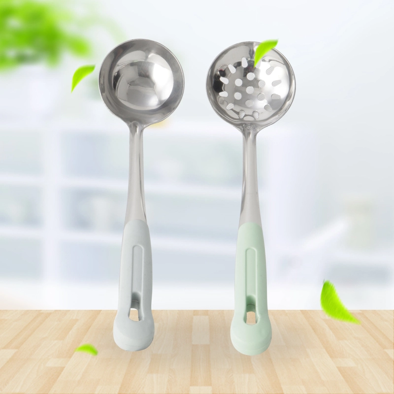 Stainless Steel Soup Leak And Spoon 201# RGS-S5083 1