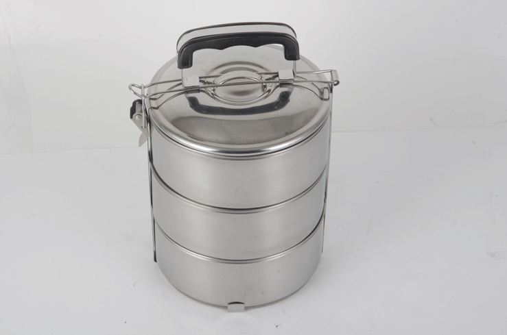 Stainless steel Luxury double layers  food box RGS-GC6202 1