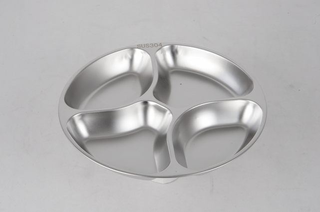 Stainless steel  4 lattices condiment dish RGS-FC5304 1
