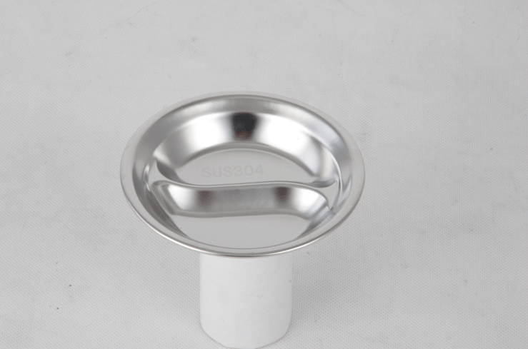 Stainless steel 2 lattices condiment dish RGS-FC5305 1