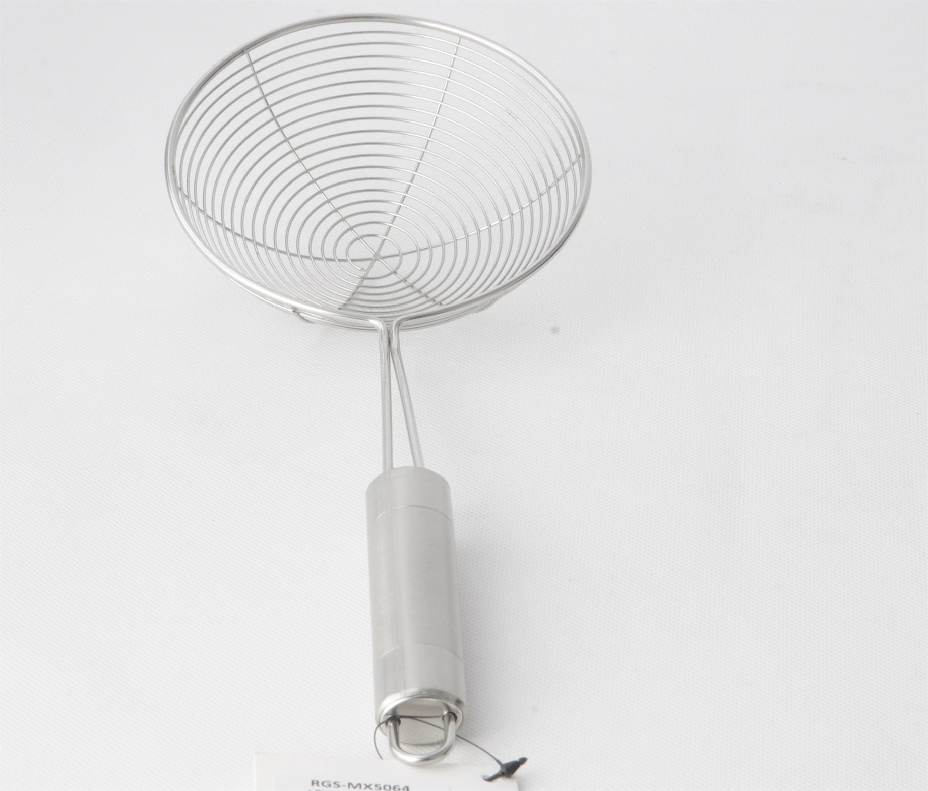 Stainless steel SS201 bright handle colander,leakage spoon RGS-MX5064 1