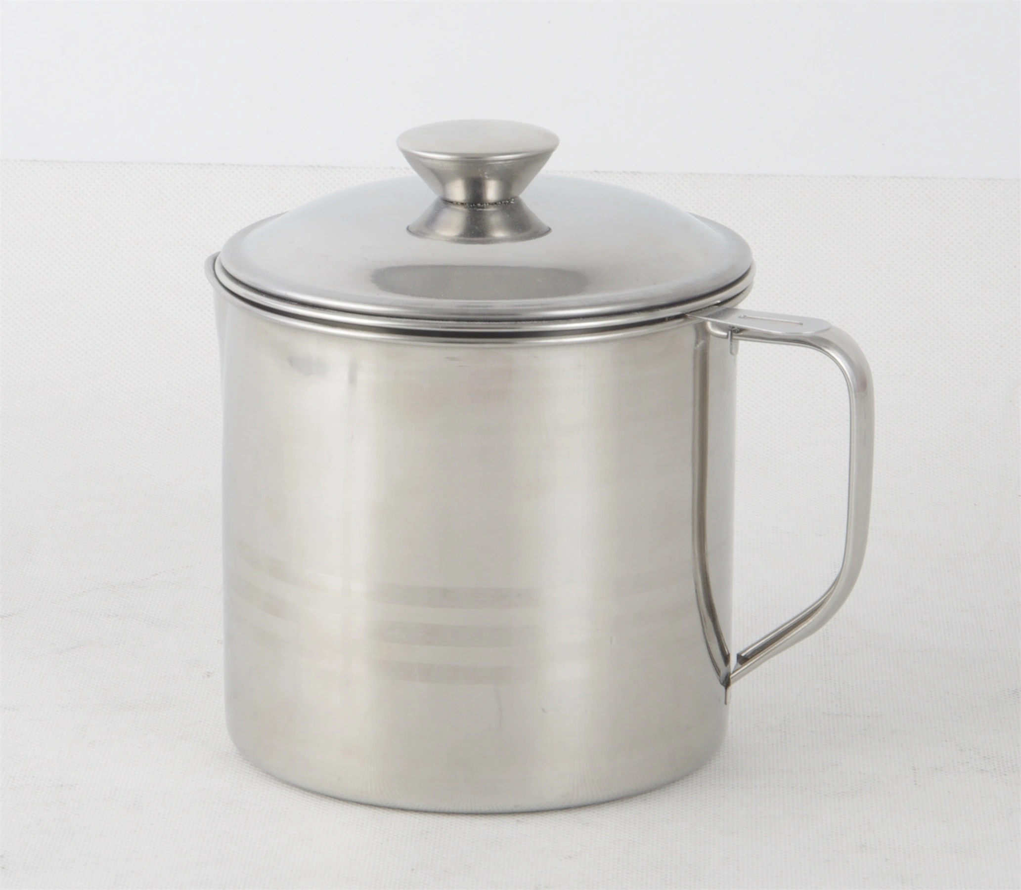Stainless steel 1.2L oil cup with steel handle RGS-FY5671 1