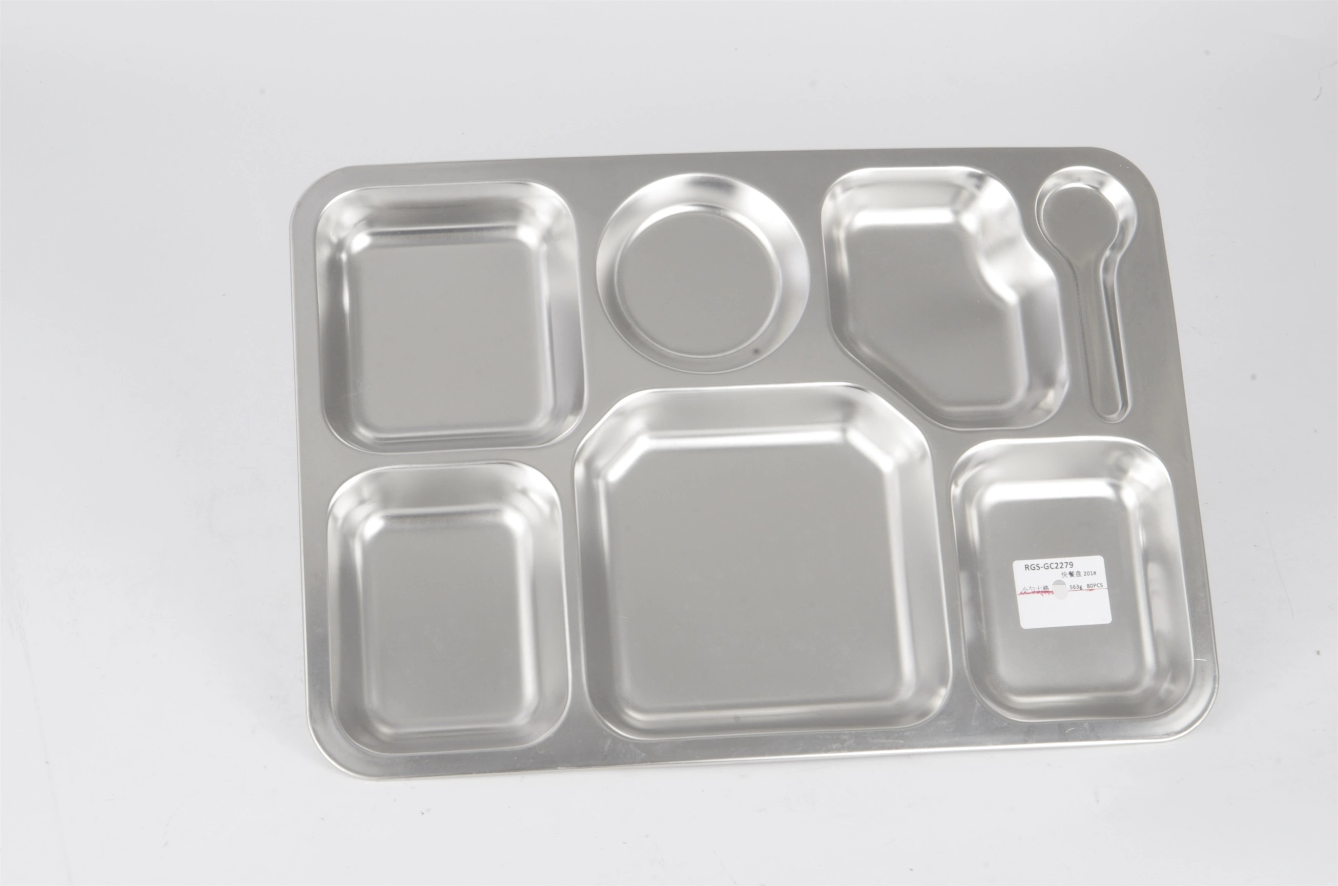 Stainless steel SS201 lunch dish RGS-GC2279 1