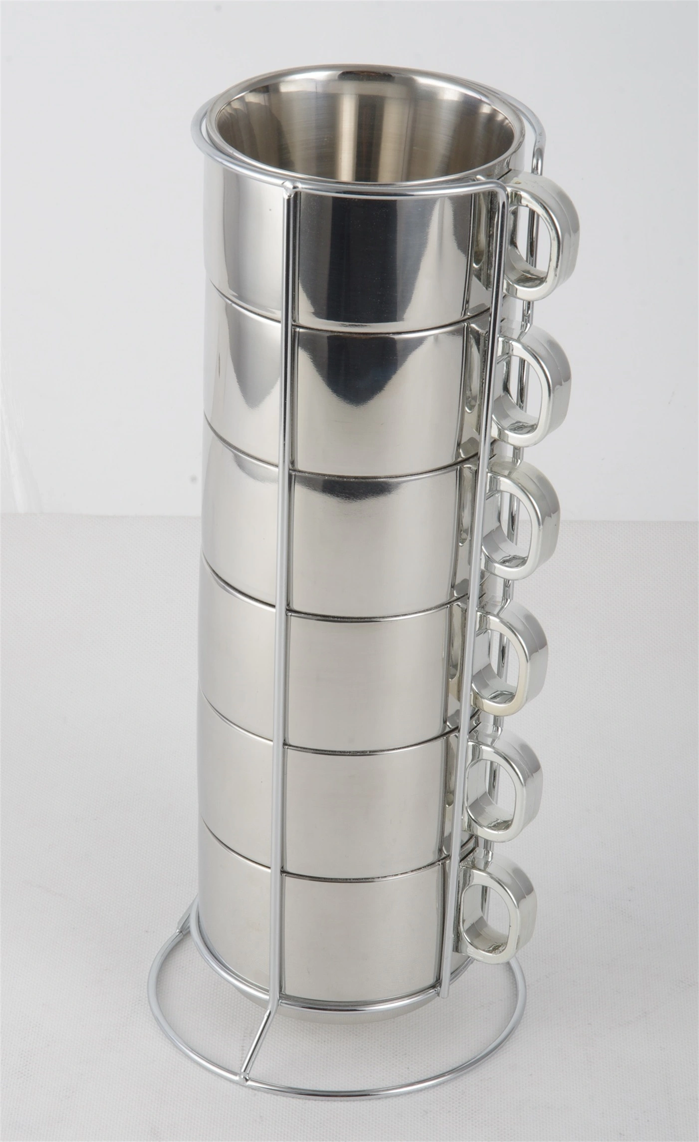 STAINLESS STEEL SS201 COFFEE CUP SETS WITH PLASTIC HANDLE RGS-CK2534-TS 1