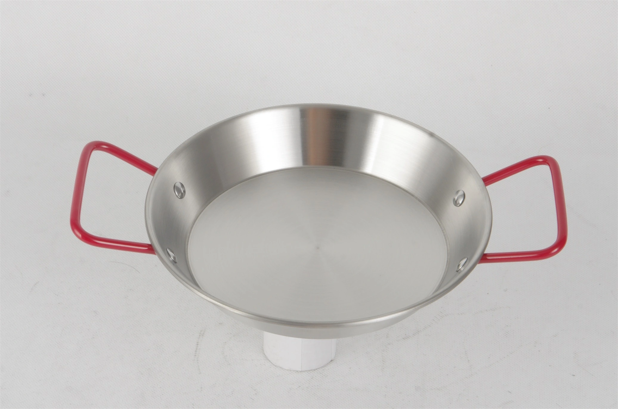 STAINLESS STEEL PLATE WITH RED HANDLE RGS-PY581 1