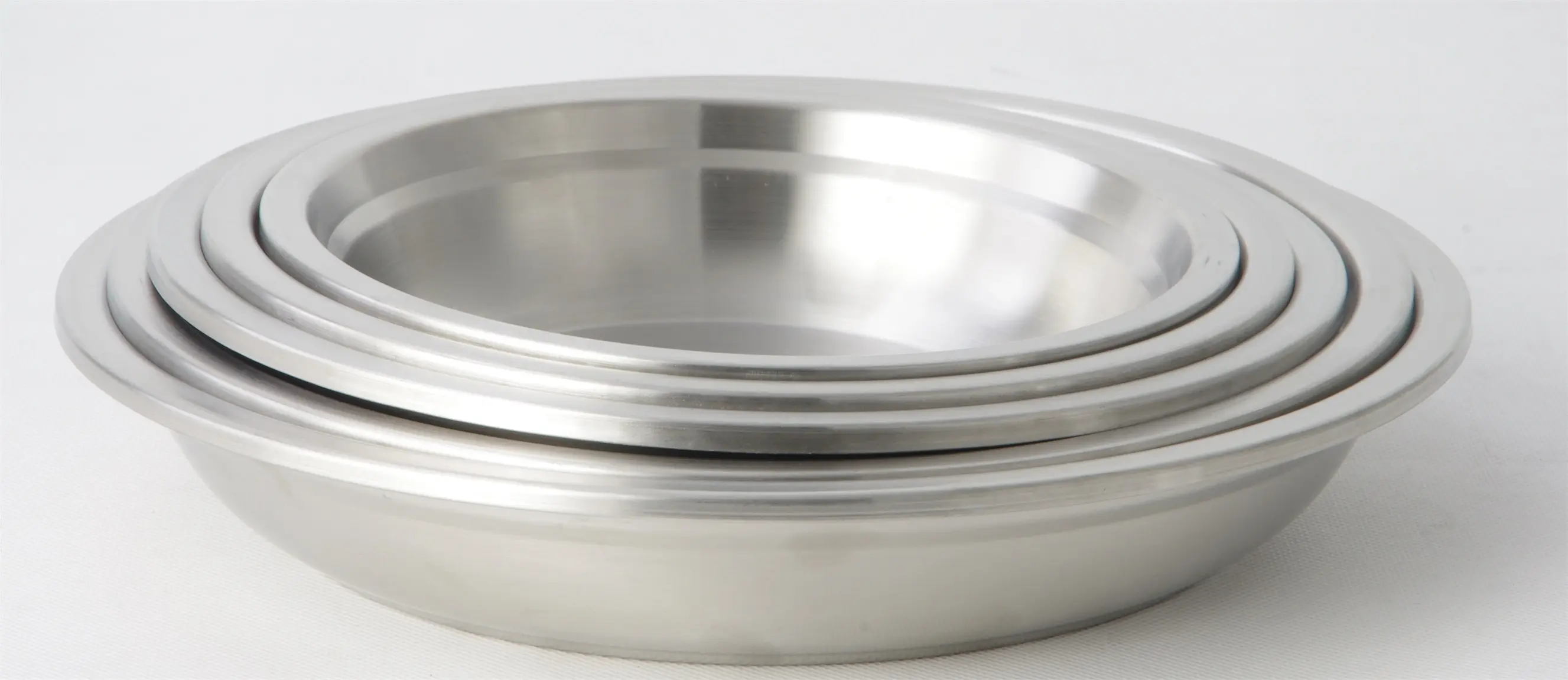 Evergreen High-quality stainless steel dining plates factory for kitchen 2
