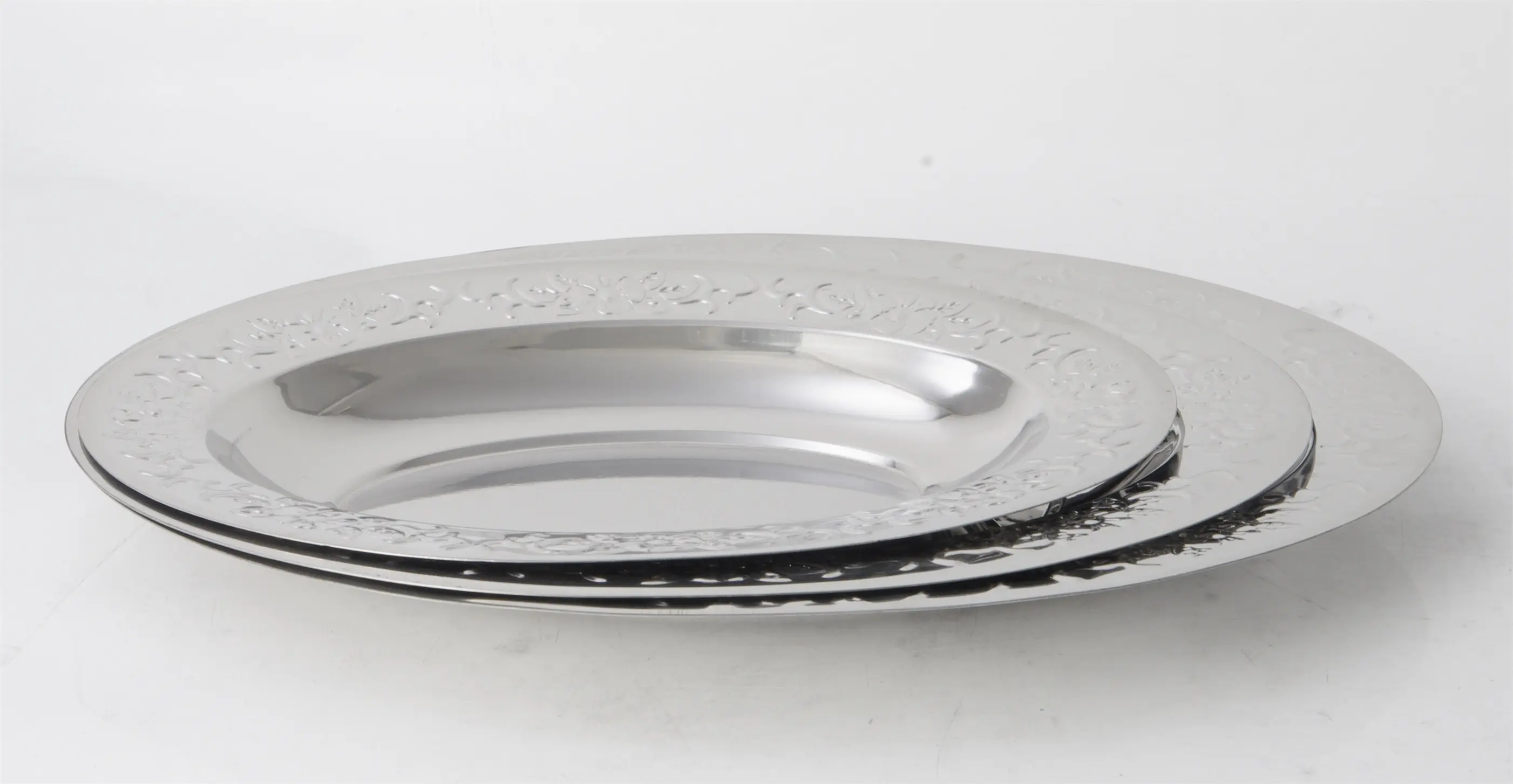 Evergreen Latest stainless steel eating plates factory for kitchen 1
