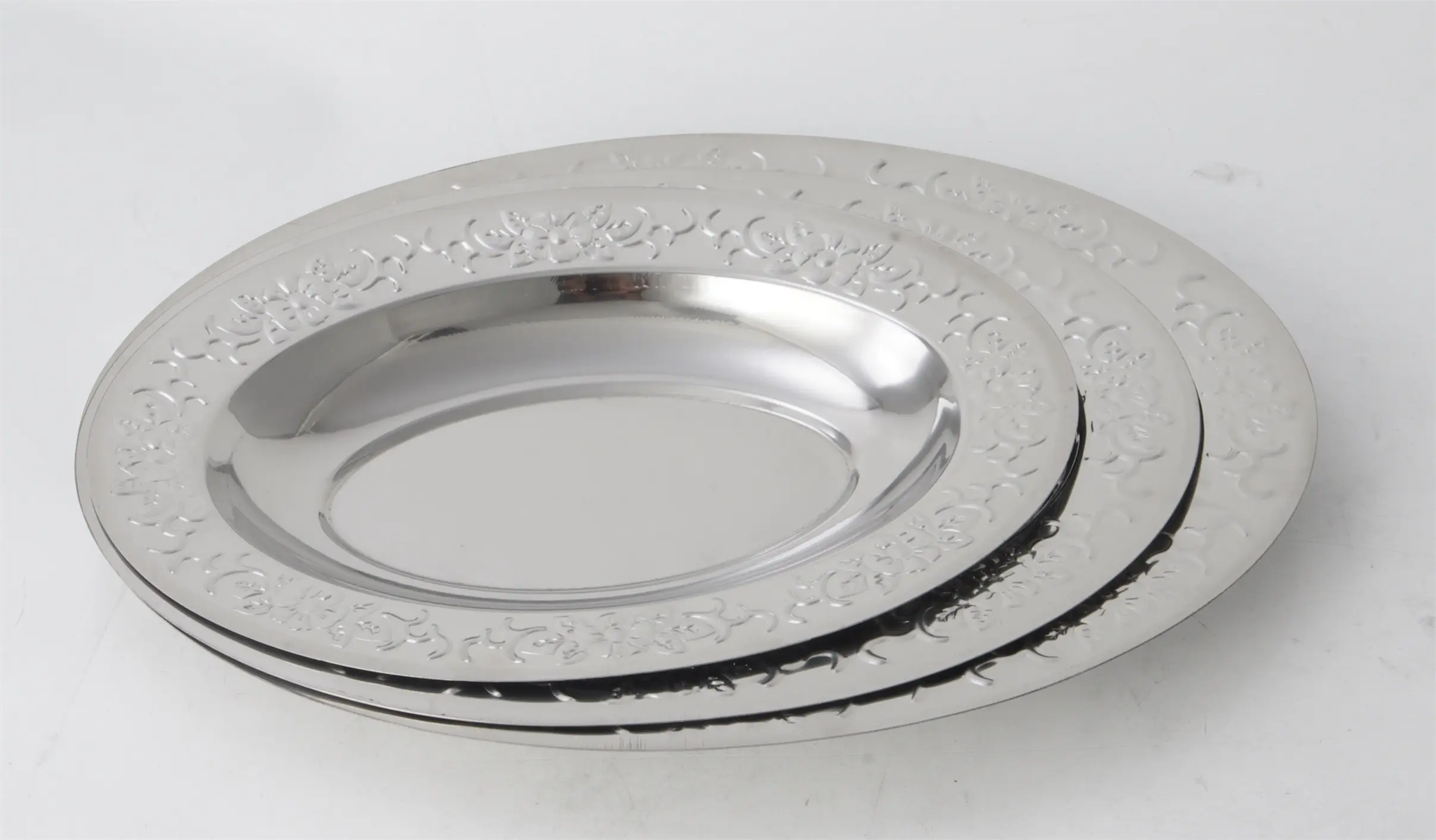 Evergreen Latest stainless steel eating plates factory for kitchen 3