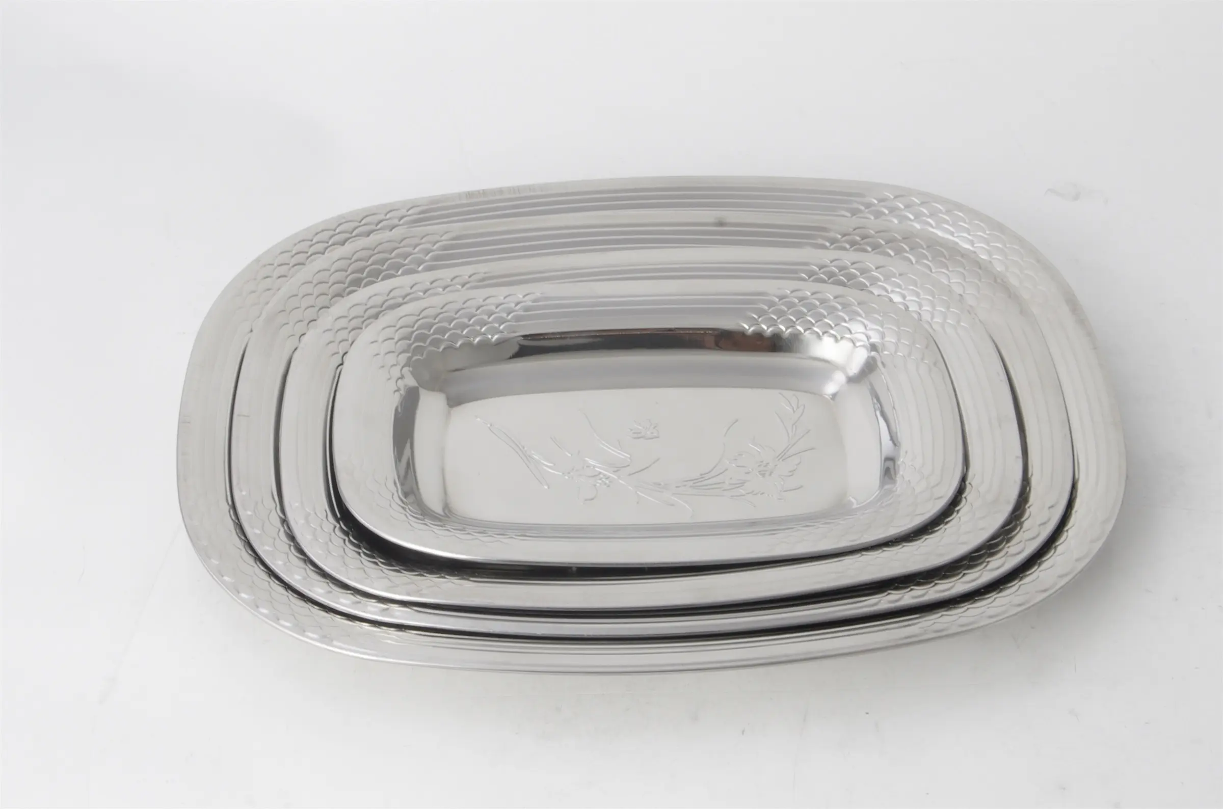 Evergreen stainless steel dinner plate for business for kitchen 2
