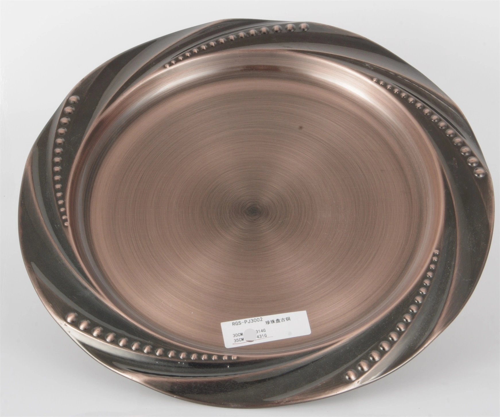 STAINLESS STEEL PEARL PLATE RGS-PJ3002 1
