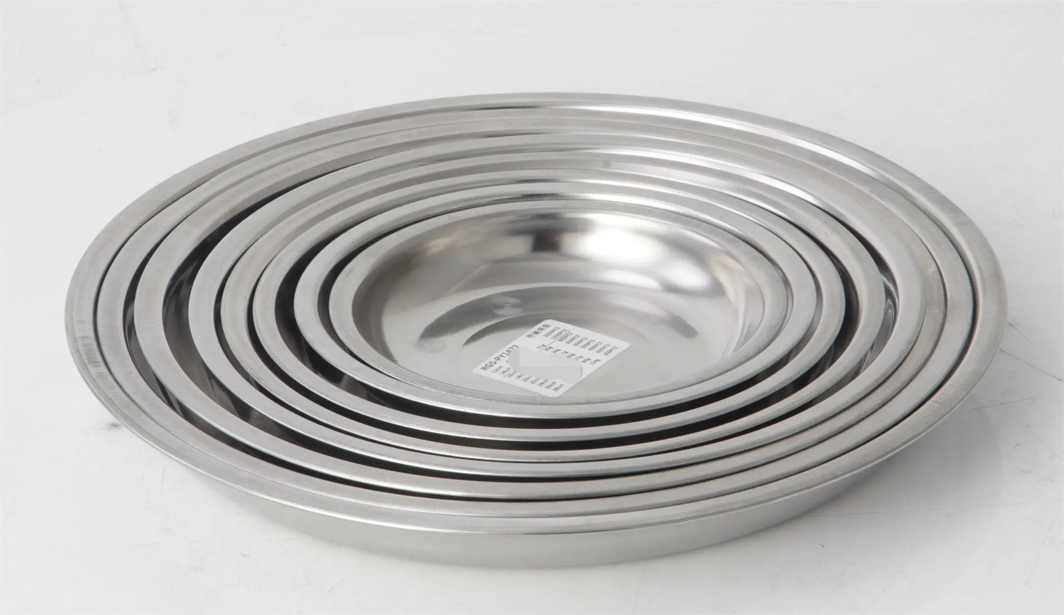 Evergreen stainless steel dining plates Supply for cooking 1