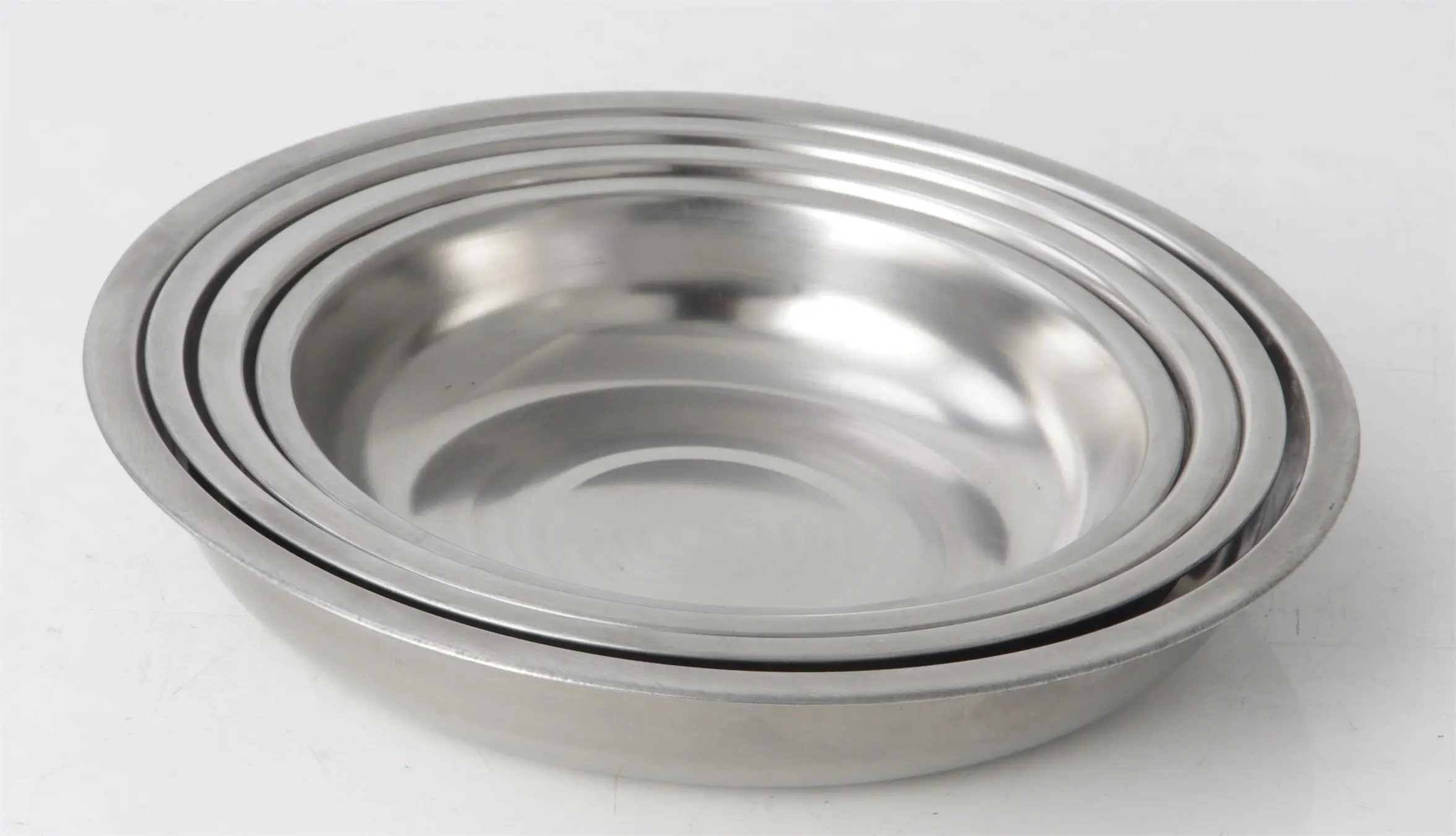 Evergreen New stainless steel kitchen plates Supply for cooking 2