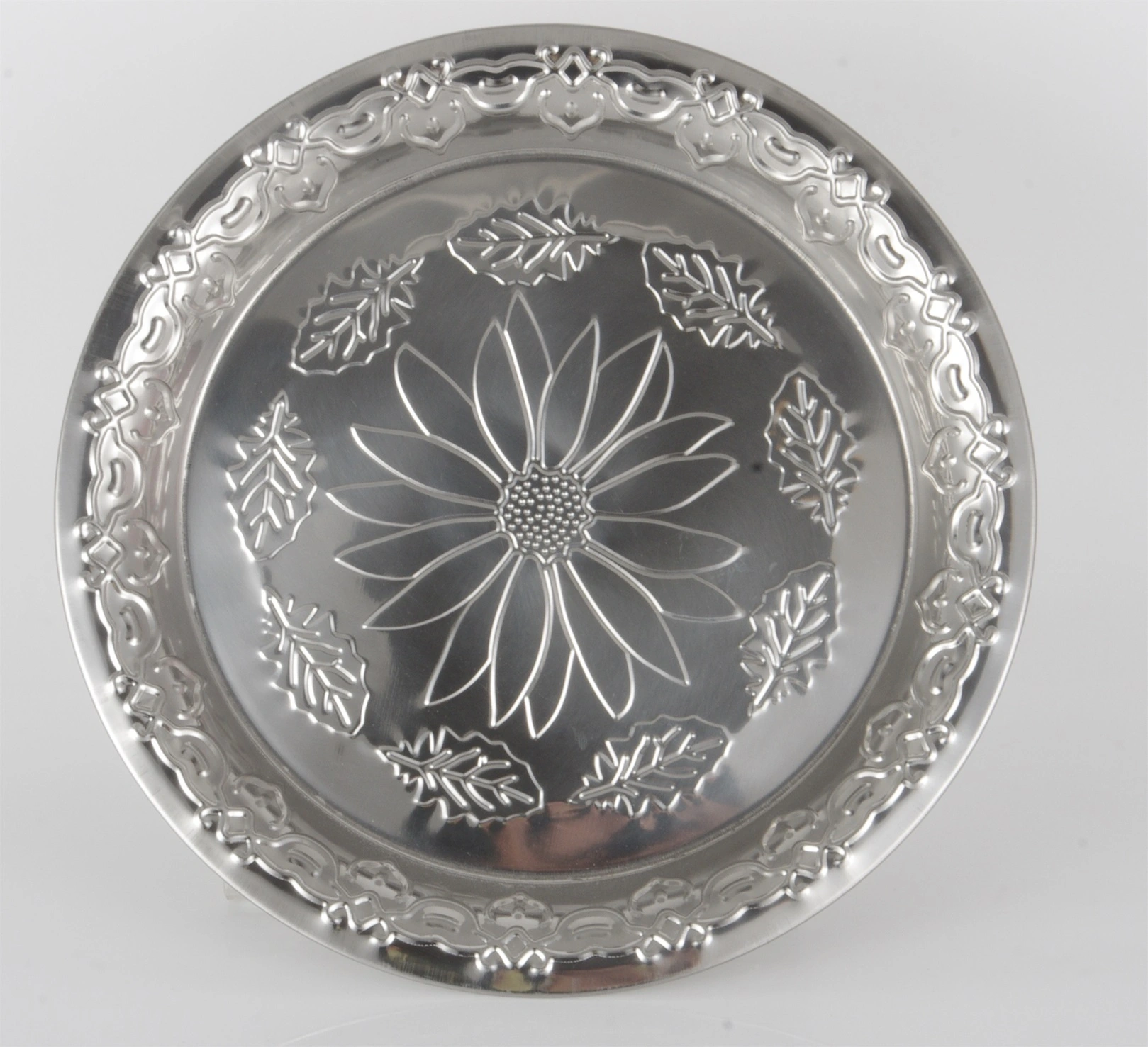 STAINLESS STEEL ROUND FRUIT PLATE RGS-PY44014 1