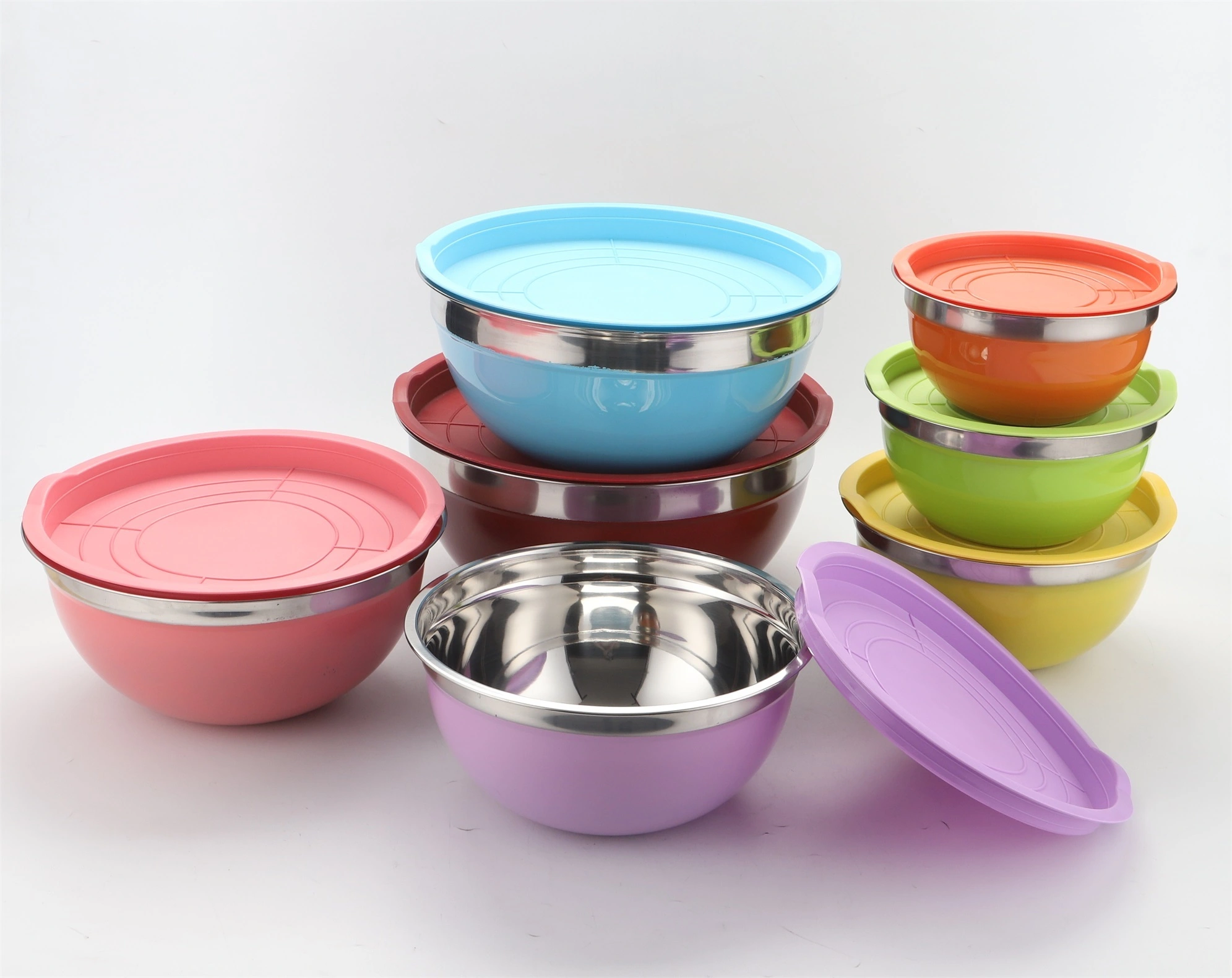 Stainless Steel Salad Bowl(WITH LID) RGS-WS373C 1