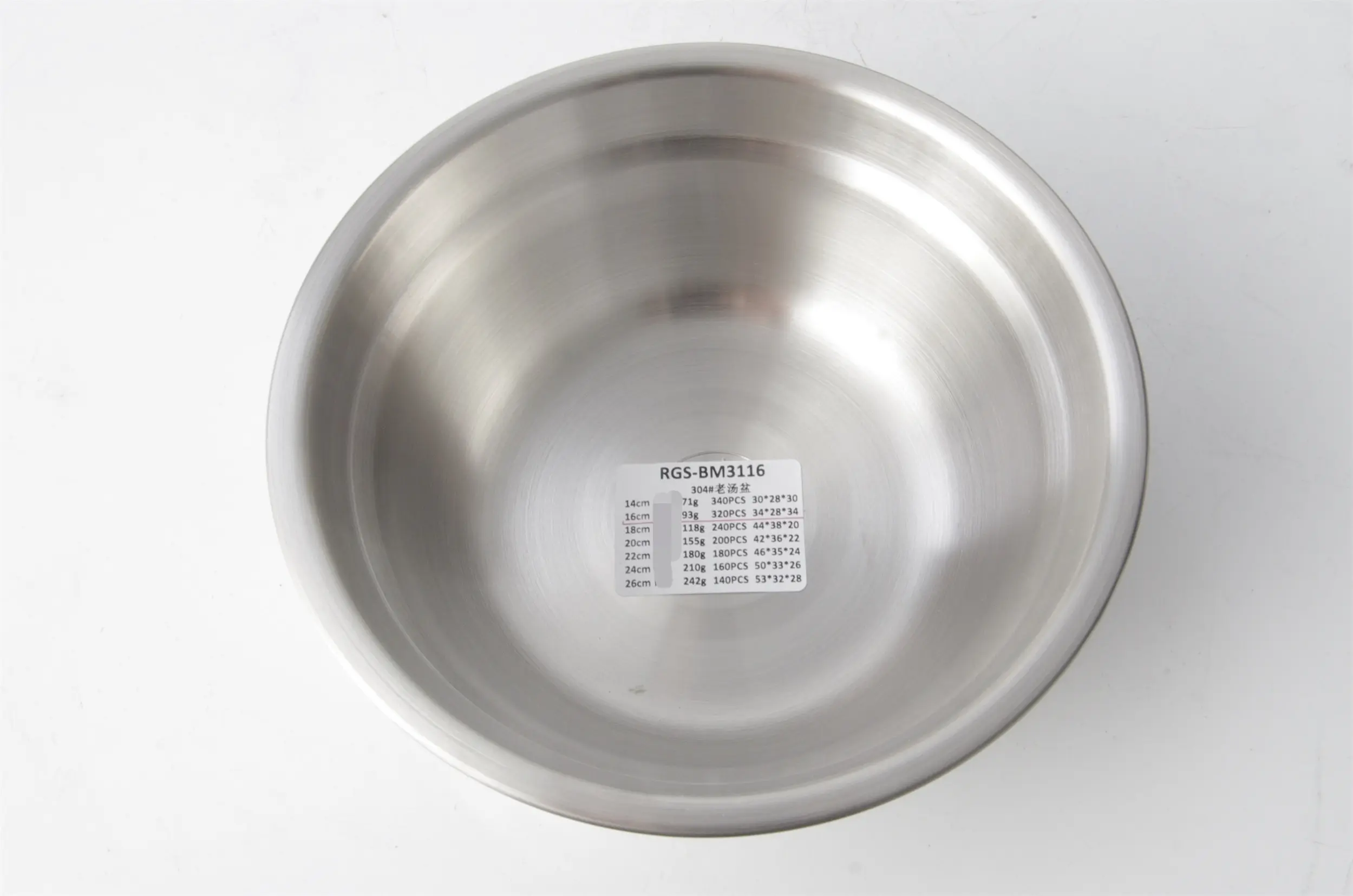 New stainless steel basin bowl Supply for cooking 3