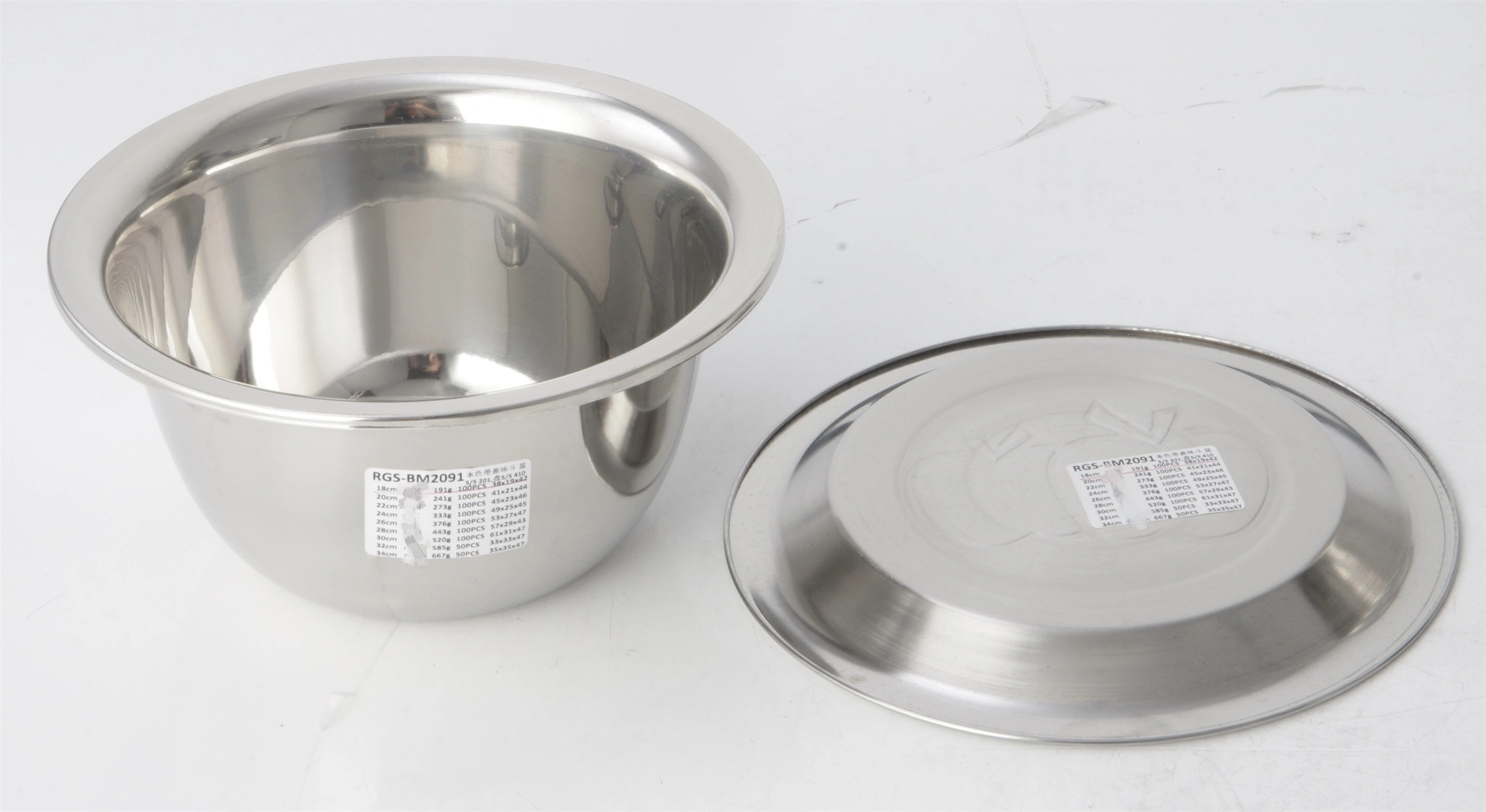 STAINLESS STEEL BASIN WITH LID RGS-BM2091 1