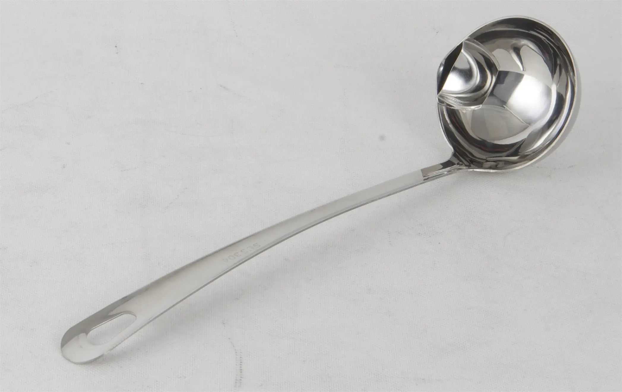 Evergreen stainless steel chinese soup spoon for business for kitchen 2