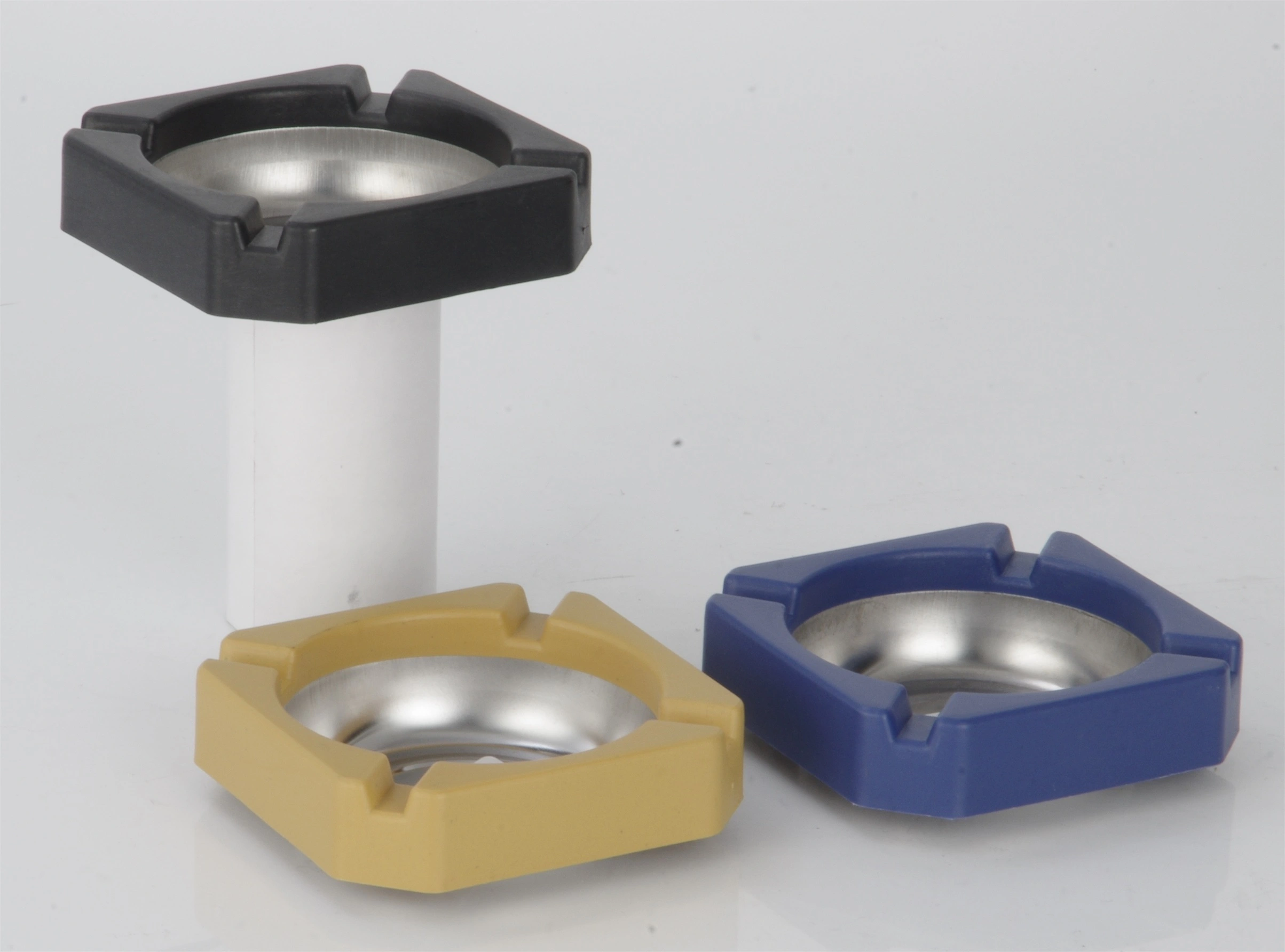 STAINLESS STEEL SS410 SQUARE ASHTRAY RGS-A169 1