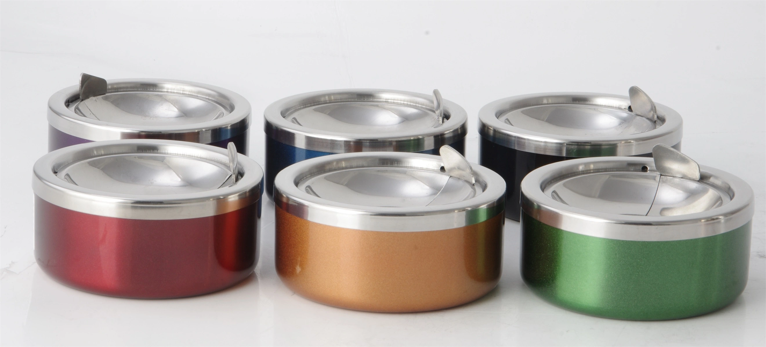 STAINLESS STEEL SS410 COLORFUL ASHTRAY RGS-A2341-C 1