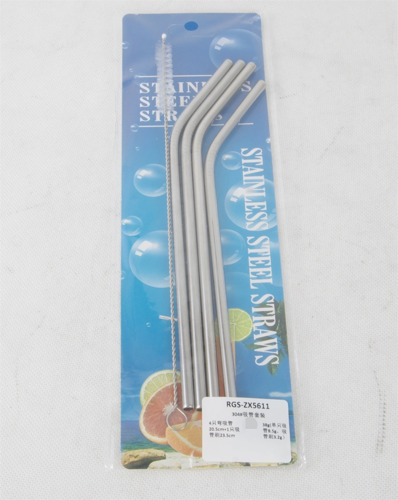 Stainless Steel Straw 4pcs set SS 304 RGS-ZX5611 1