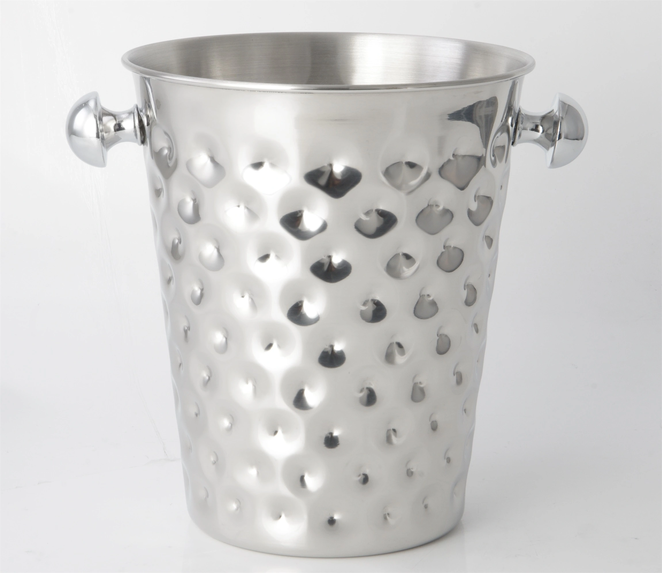 STAINLESS STEEL SS201 ICE BUCKET WITH HAMMER PATTERN RGS-I1911 1