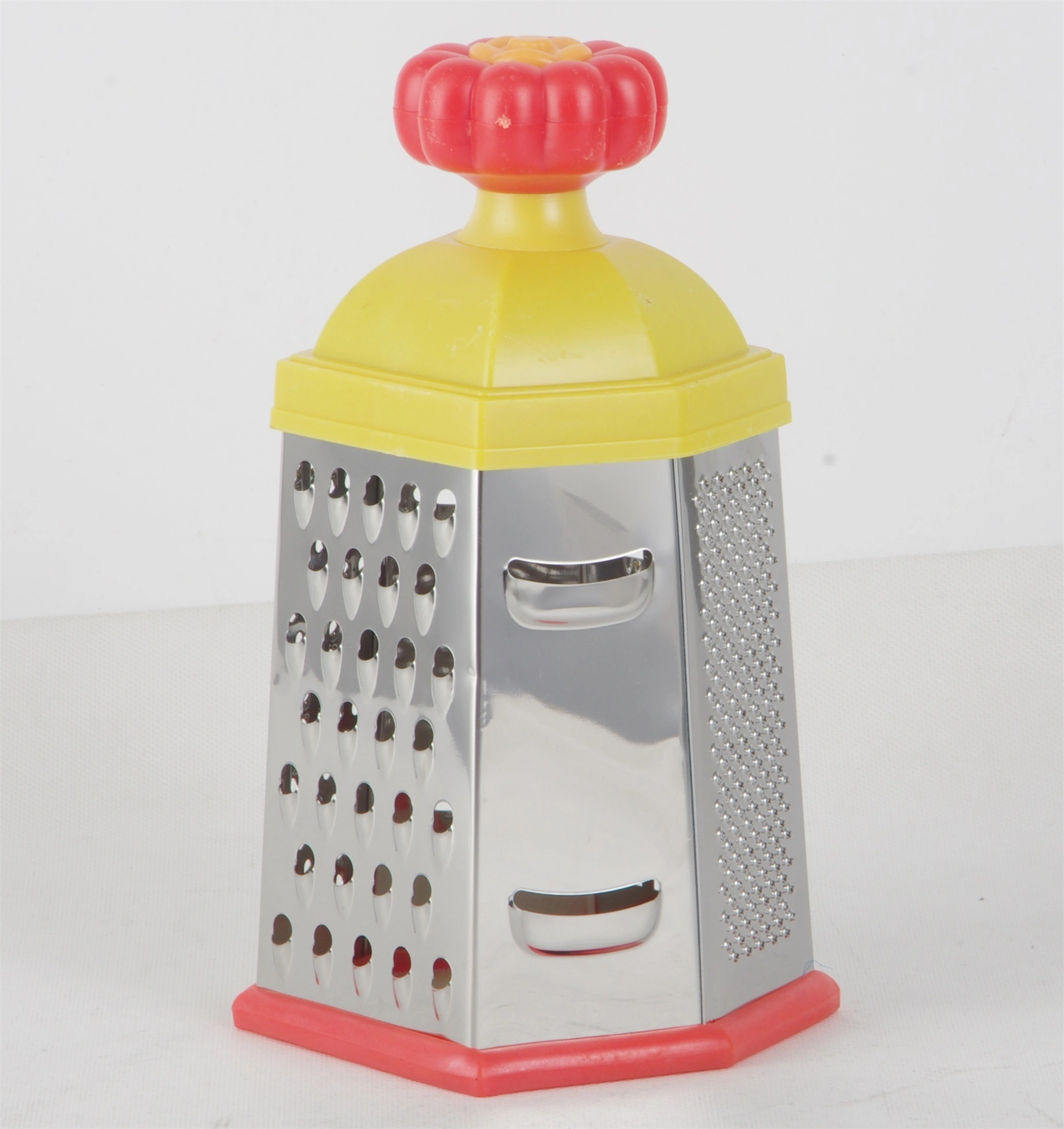 STAINLESS STEEL GRATER(6 SIDES) WITH COLORFUL HANDLE RGS-ZG8616 1