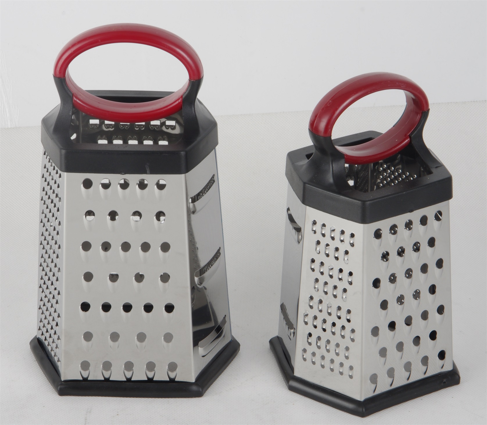 STAINLESS STEEL GRATER,FRUIT PLANER WITH RED RING HANDLE RGS-ZG8620 2