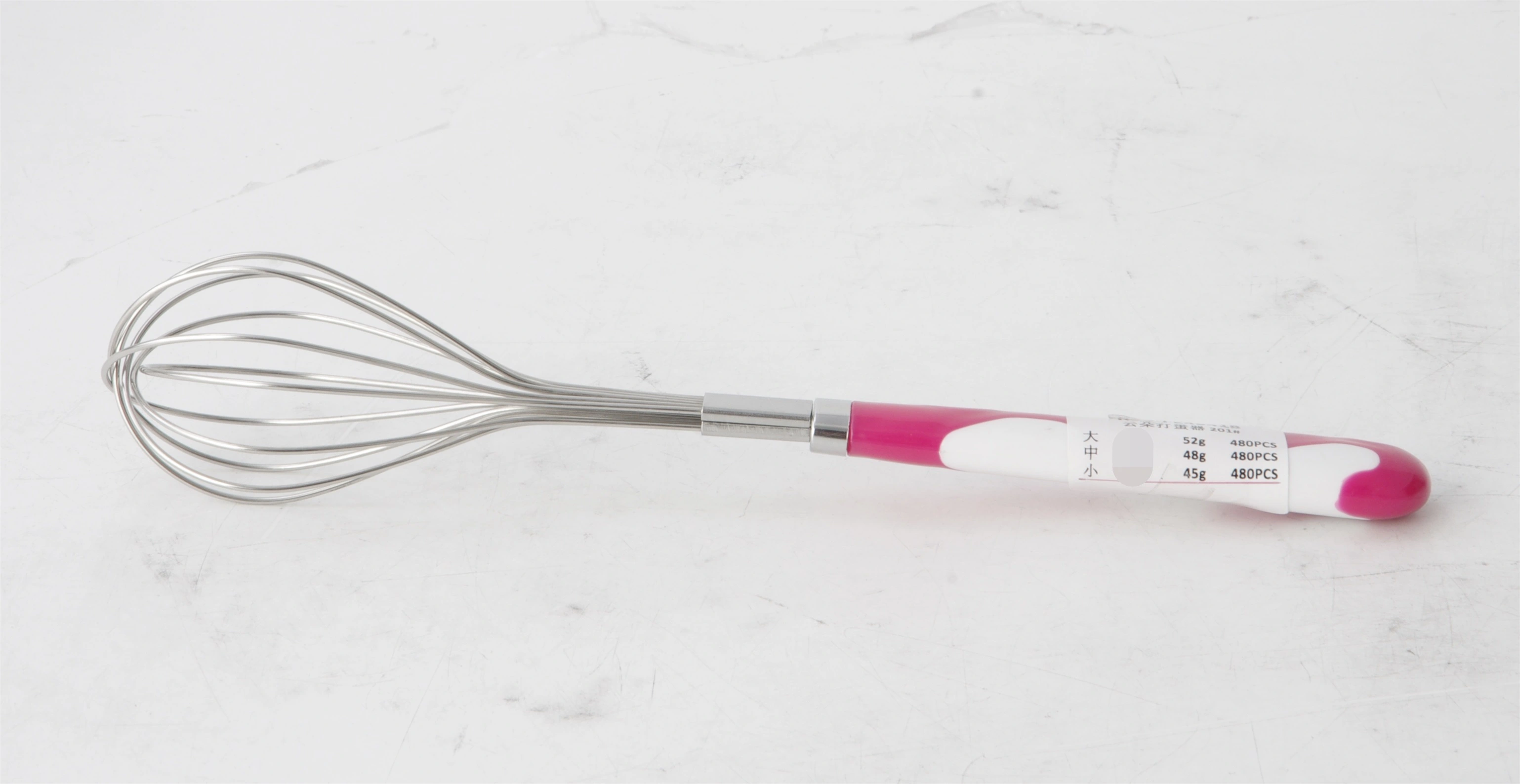 STAINLESS STEEL WHISK WITH CLOUD PATTERN HANDLE RGS-FE49418 1