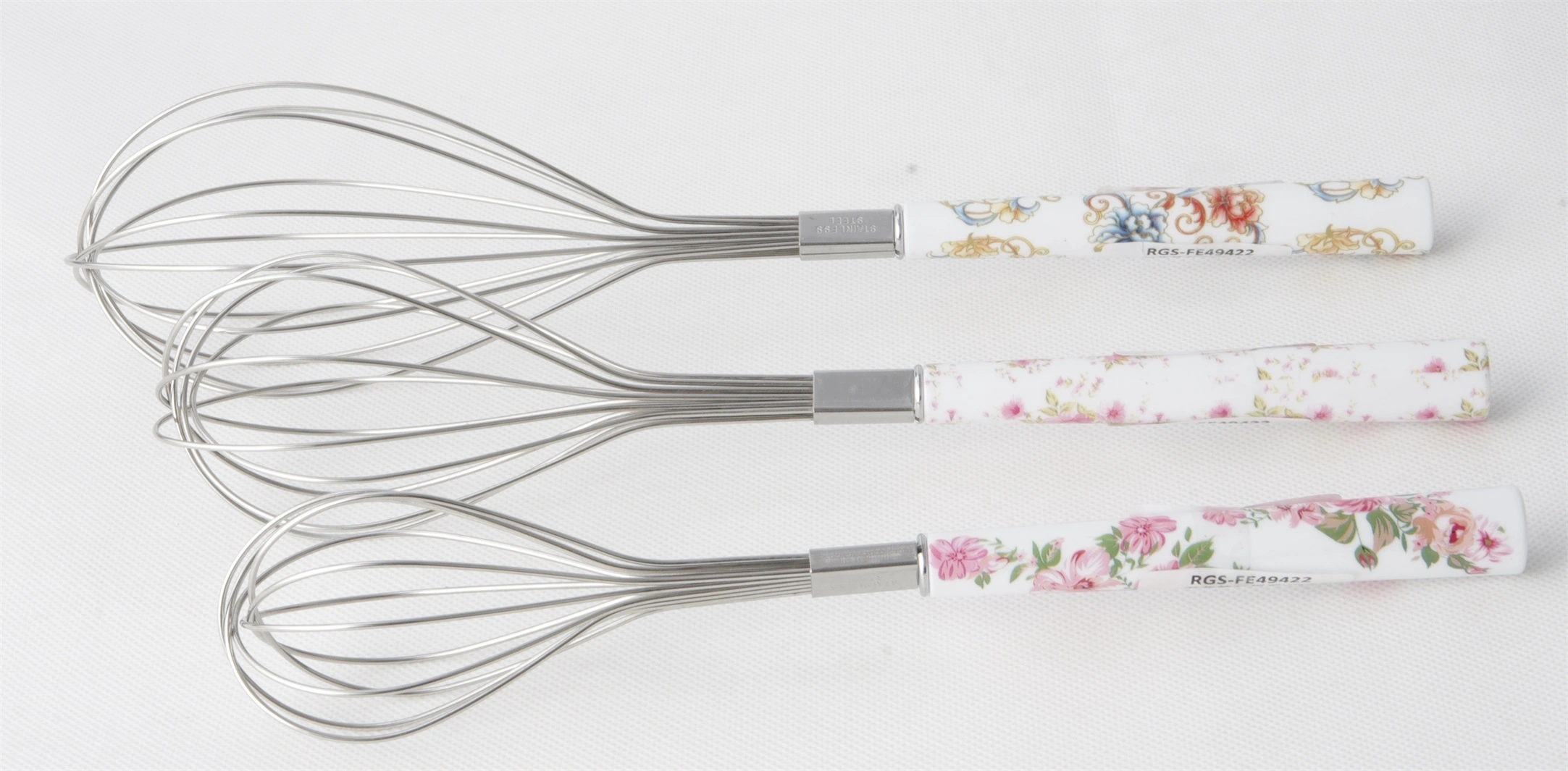 STAINLESS STEEL WHISK WITH FLOWER HANDLE RGS-FE49422 1