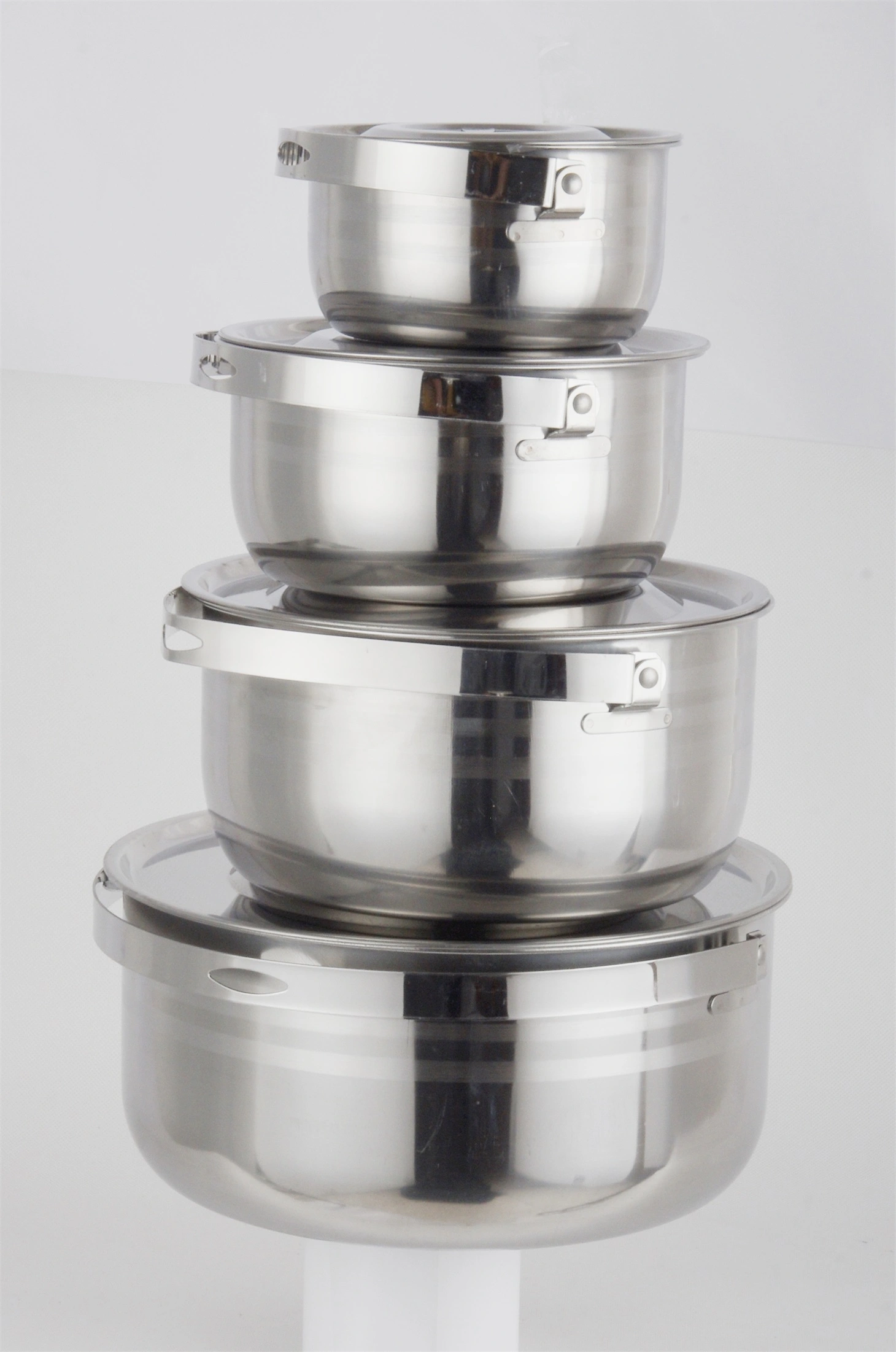 STAINLESS STEEL SS410 BASIN WITH LID & HANDLE RGS-BM1592 1