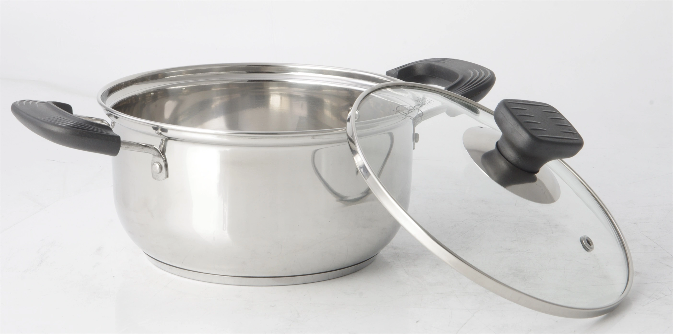 STAINLESS STEEL 3 PCS COOKWARE SET WITH BAKELITE HANDLE RGS-R4844-T 1