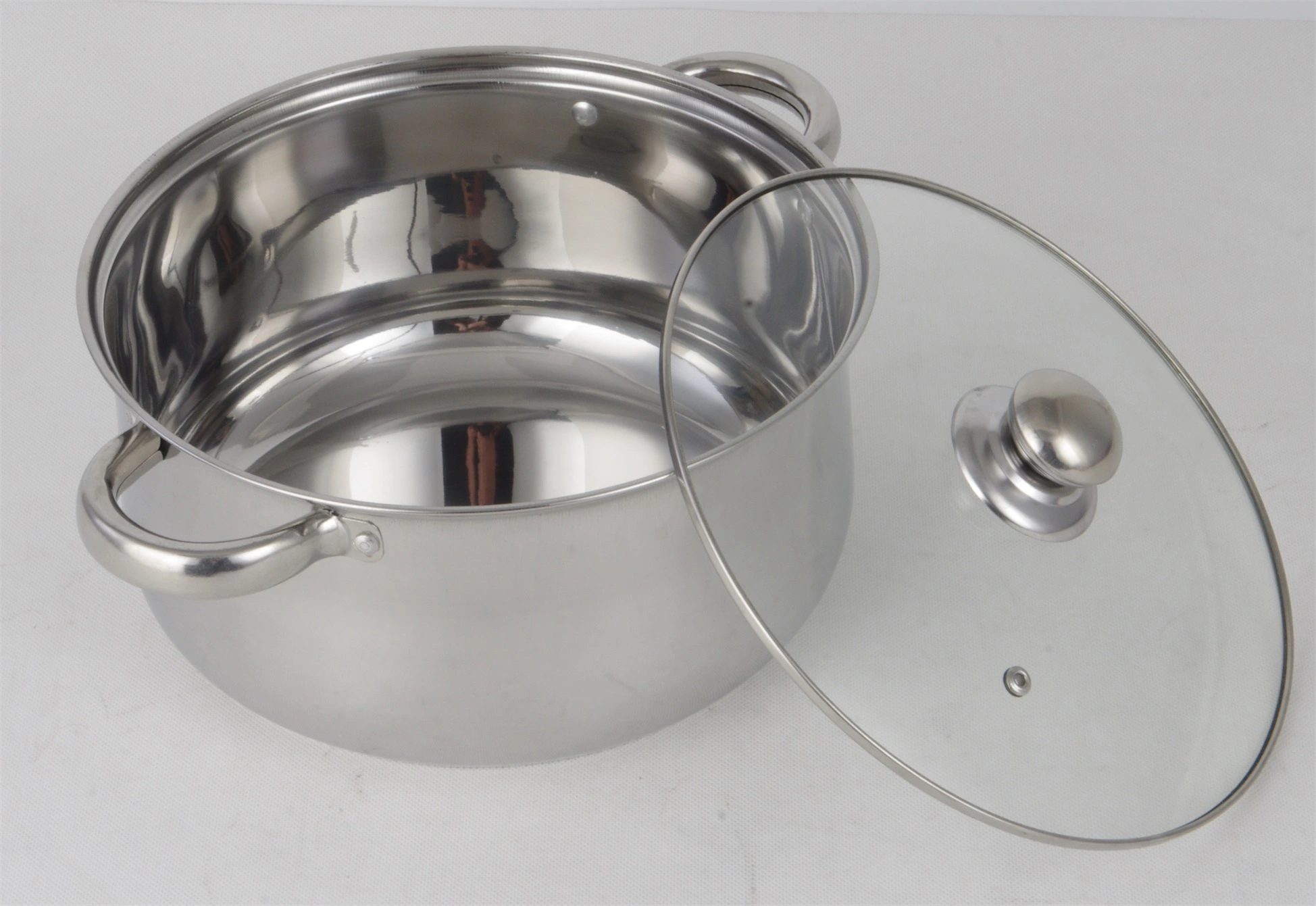 STAINLESS STEEL HIGHER STOCK POT WITH STEEL HANDLE RGS-R19312 1