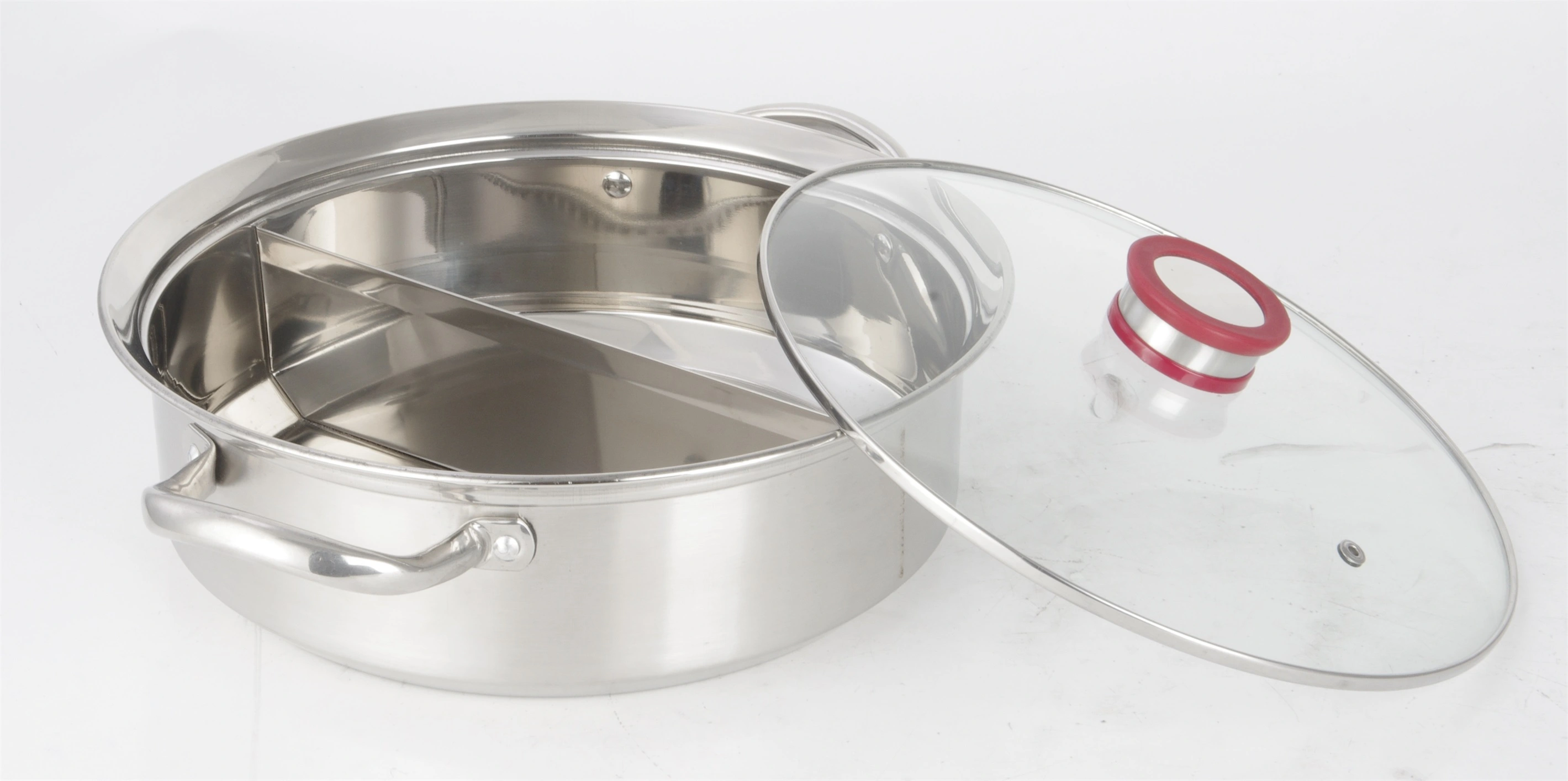 STAINLESS STEEL CHINESE YUANYANG HUOGUO NON MAGNETIC HOTPOT WITH 2 PARTS RGS-TH1123 1