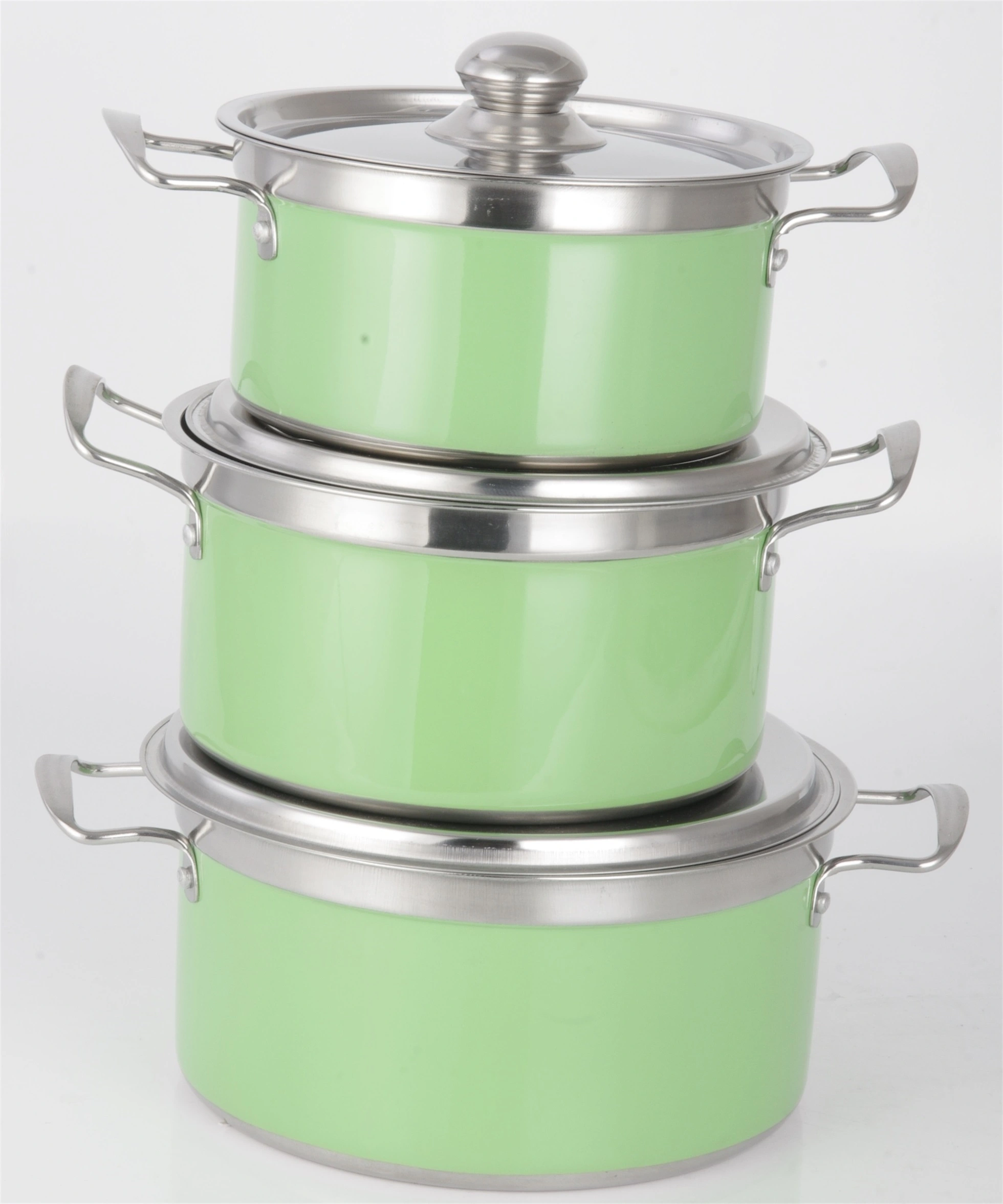 High Quality STAINLESS STEEL SS410 STOCK POT SOUP POT SET RGS-TT4132 Oem-Evergreen 1