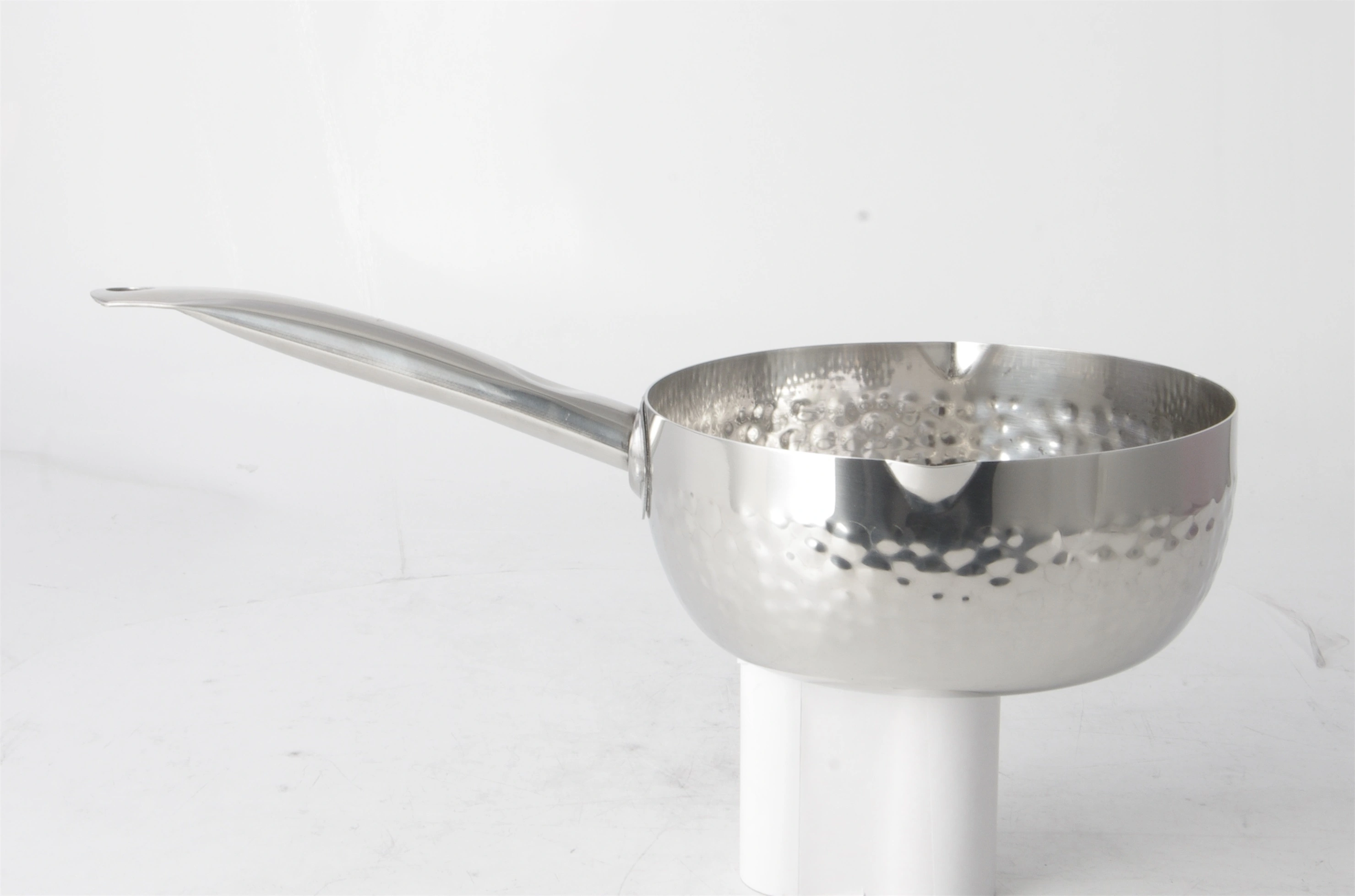 China Professional STAINLESS STEEL MILK PAN FRYING PAN WITH HAMMER POINT&STEEL HANDLE RGS-TN4997 Factory 1