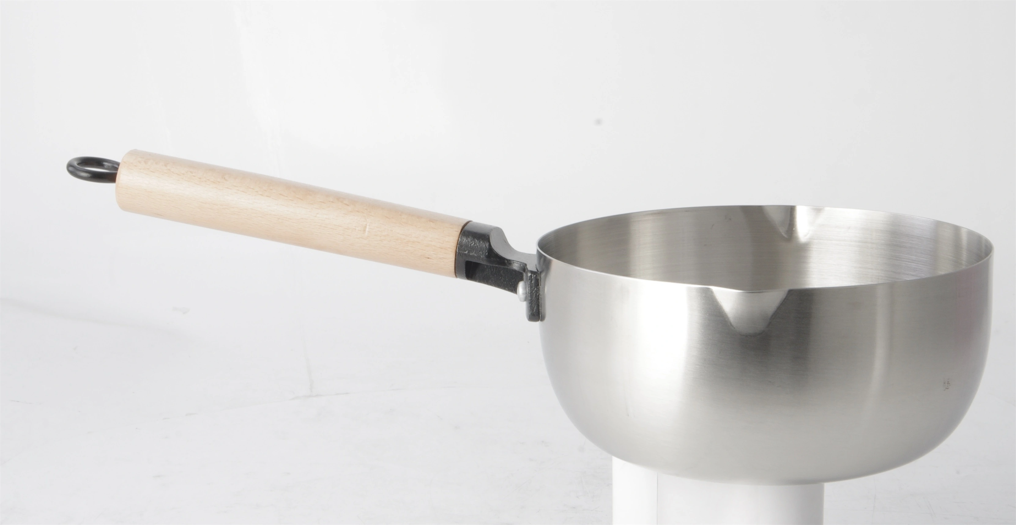 Factory Price STAINLESS STEEL MILK PAN FRYING PAN WITH WOODEN HANDLE RGS-TN4994 Wholesale-Evergreen 1