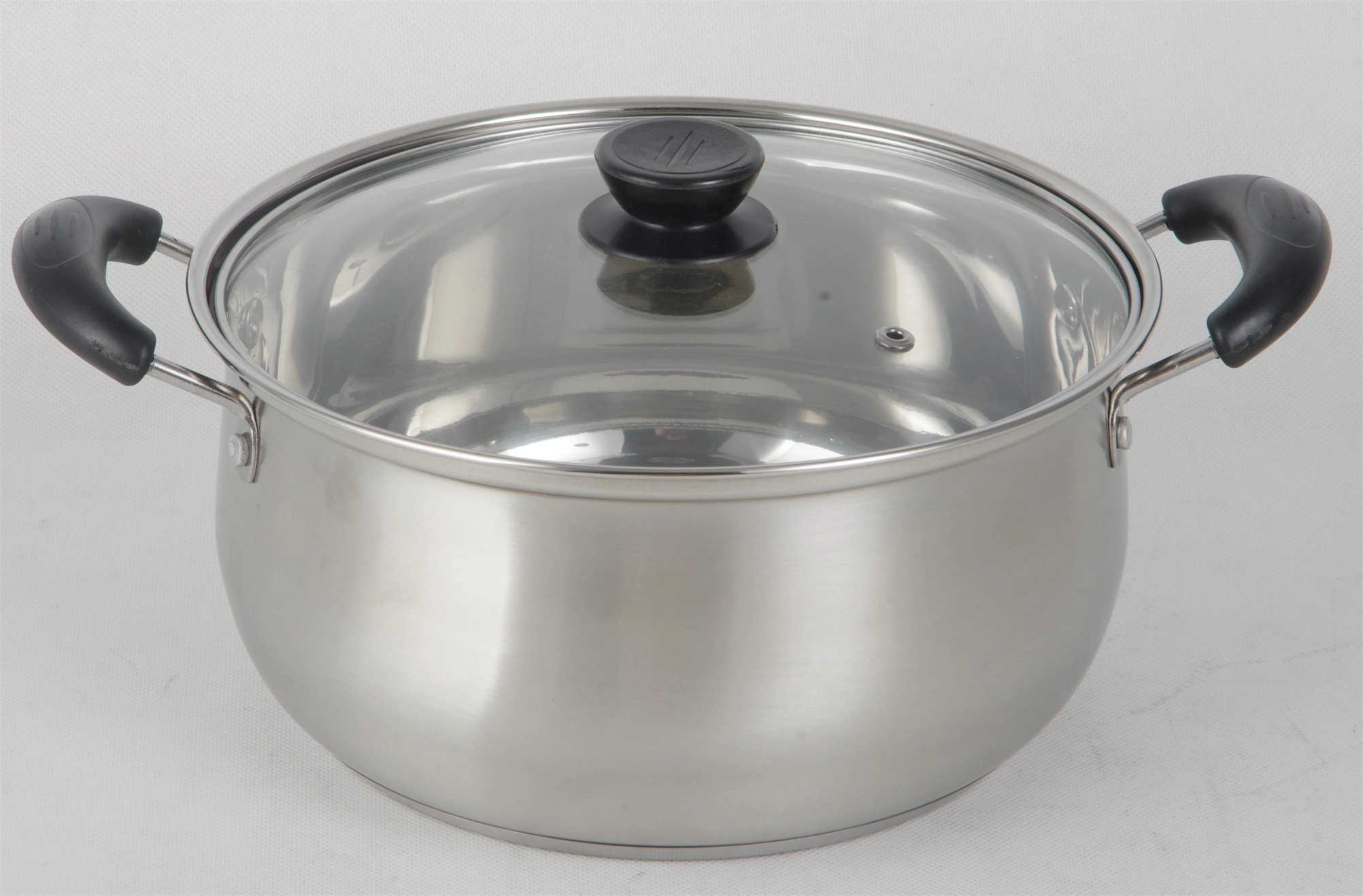 High Quality STAINLESS STEEL SS304 STOCK POT WITH DOUBLE BOTTOM&BAKELITE HANDLE RGS-TT5842 With Good Price-Evergreen 1